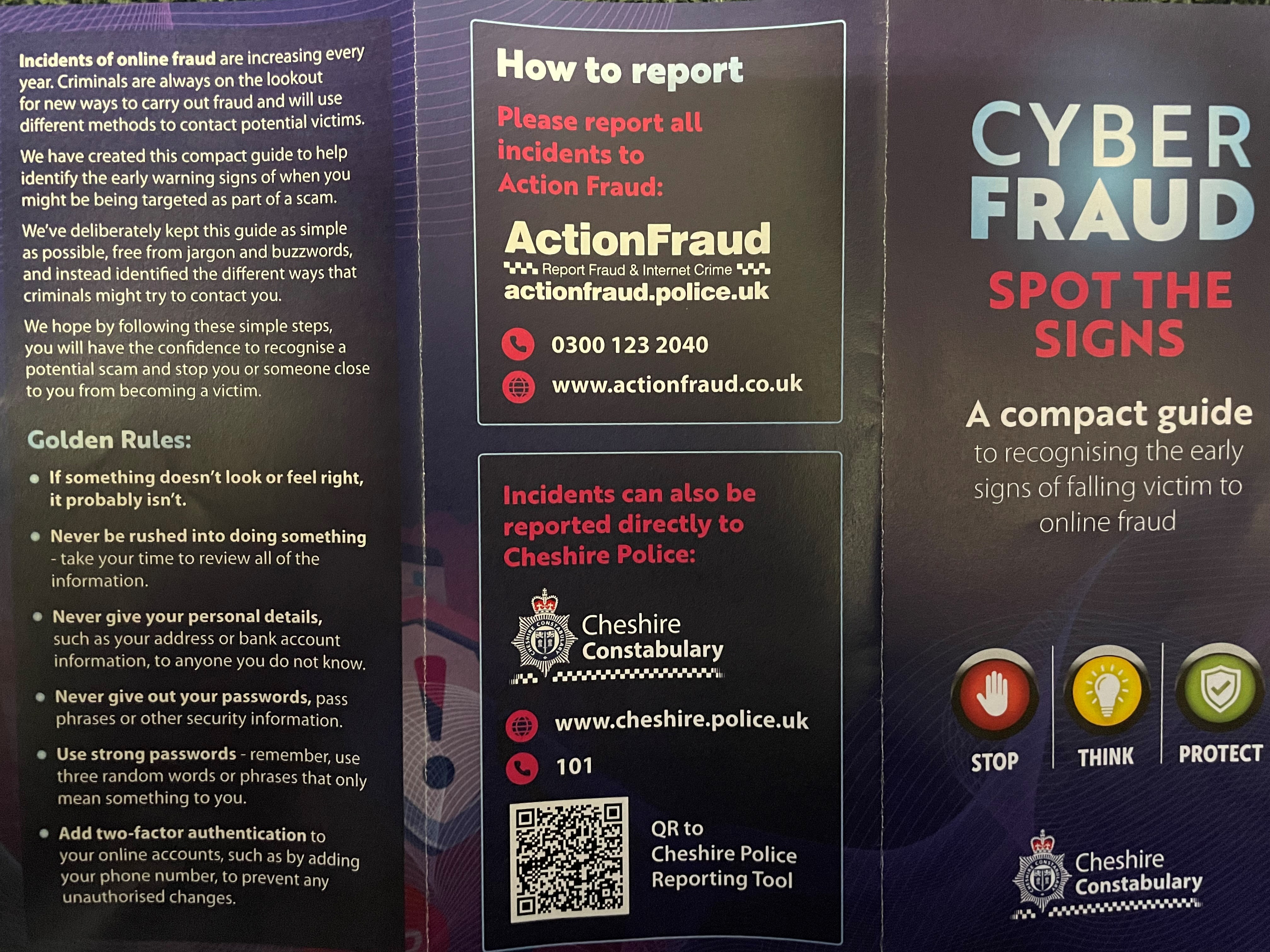 Cyber Fraud Leaflet