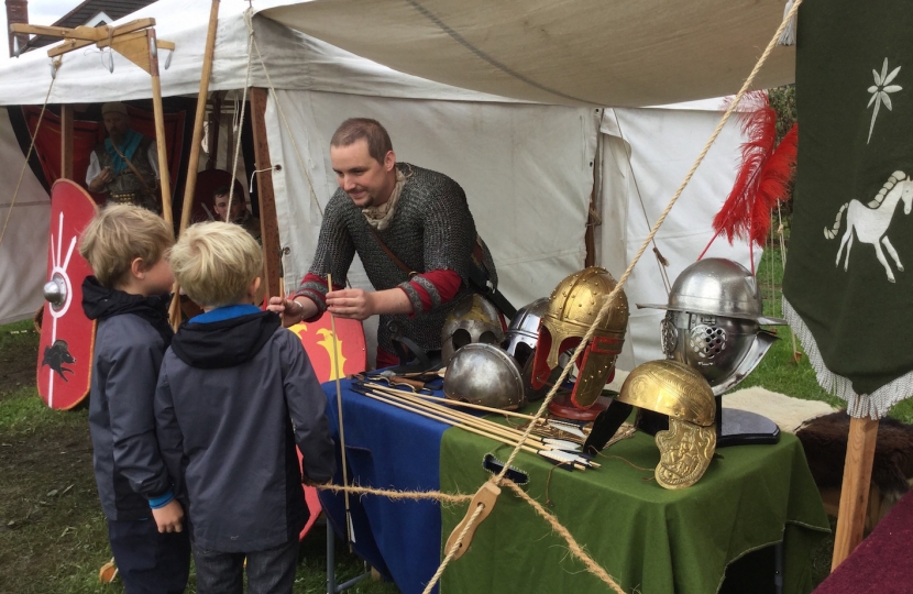 Fiona at Middlewich Roman Festival