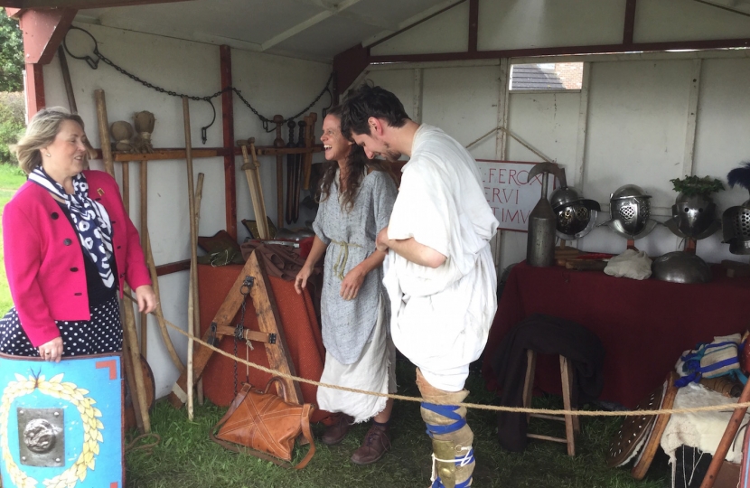 Fiona at Middlewich Roman Festival