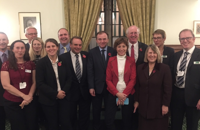 Fiona Bruce MP meeting with Farming Minister (centre)