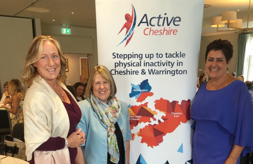 Fiona at Active Cheshire event