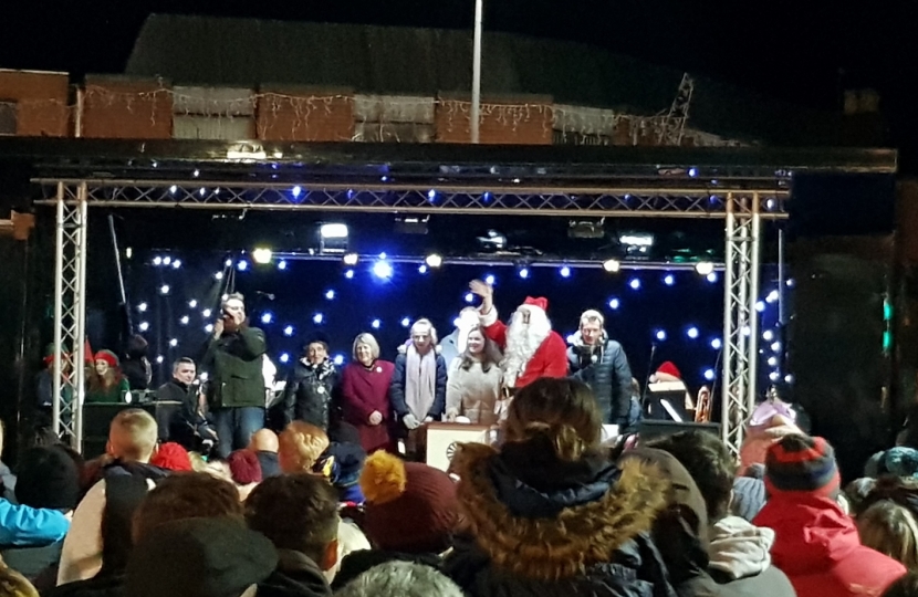 Fiona at Alsager Christmas Lights Switch On