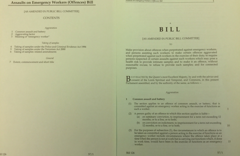 Previous Assaults on Emergency Workers (Offences) Bill