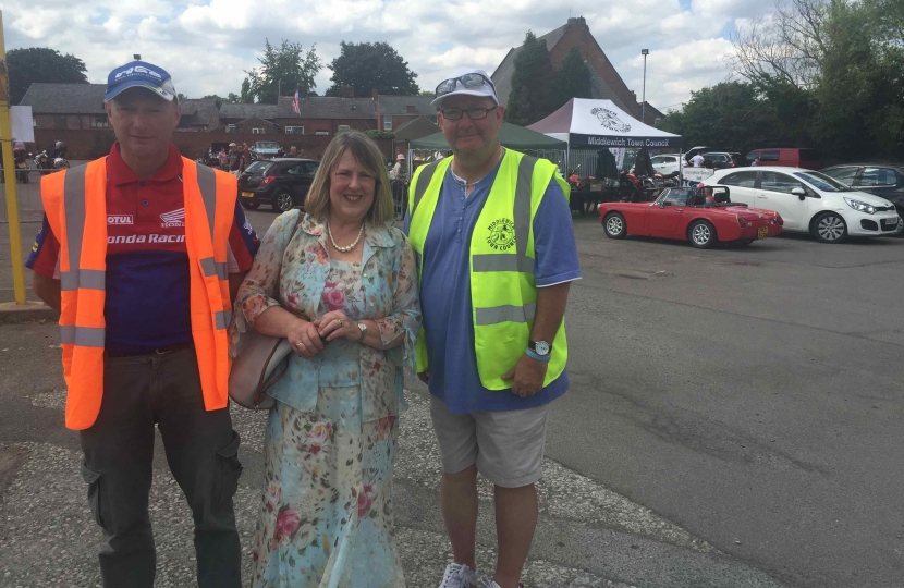Fiona at Middlewich Classic Car and Bike Show