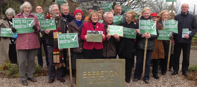 Fiona Bruce MP campaigning with Brereton residents