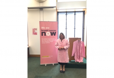 Fiona at Breast Cancer Now event