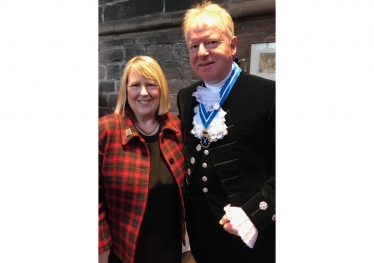 Fiona with High Sheriff for Cheshire