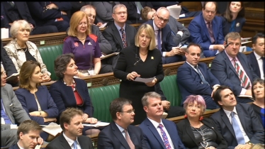 Fiona speaking in Parliament